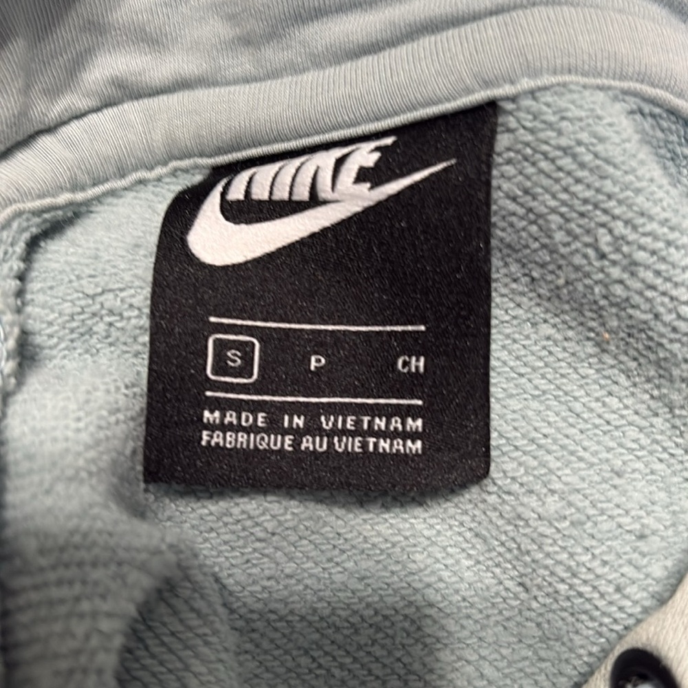 Nike teal cropped hoodie - Picture 4 of 4